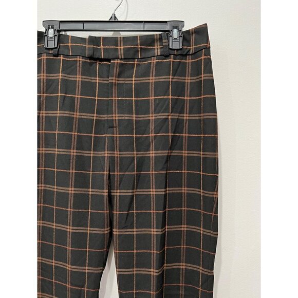 NWT SMYTHE Size 10 Bootcut Trousers In Plaid Mid-rise MSRP $450 - Picture 10 of 10